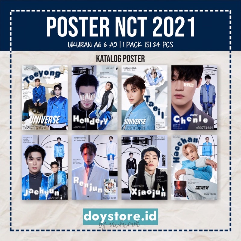 [BACA DESKRIPSI] Poster NCT 2021 Universe | Poster Dinding NCT