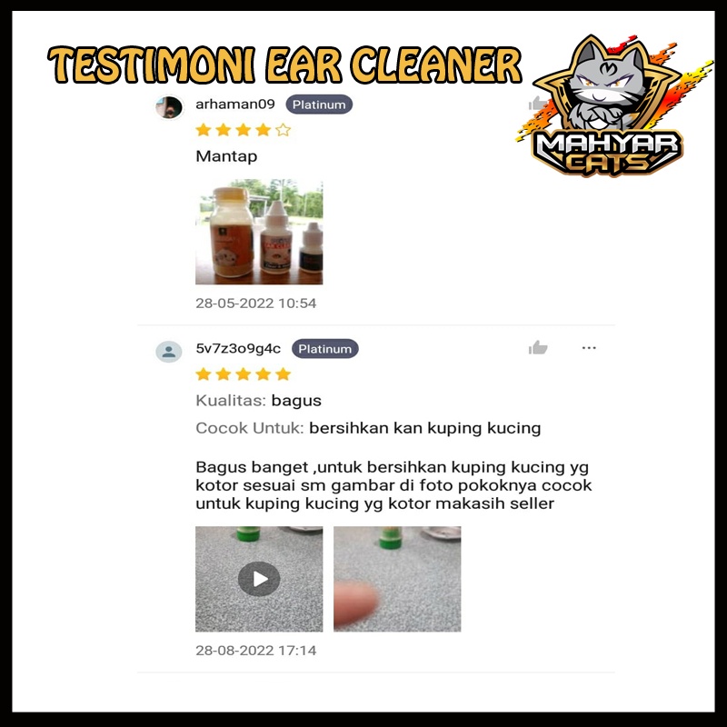 EAR CLEANER Pembersih Kotoran Telinga Kucing infeksi bau telinga Kucing Pet Ear Cleaner by Petco 30 ML Perawatan Kucing Tetes Obat Tetes Earmites clever solutions for cat