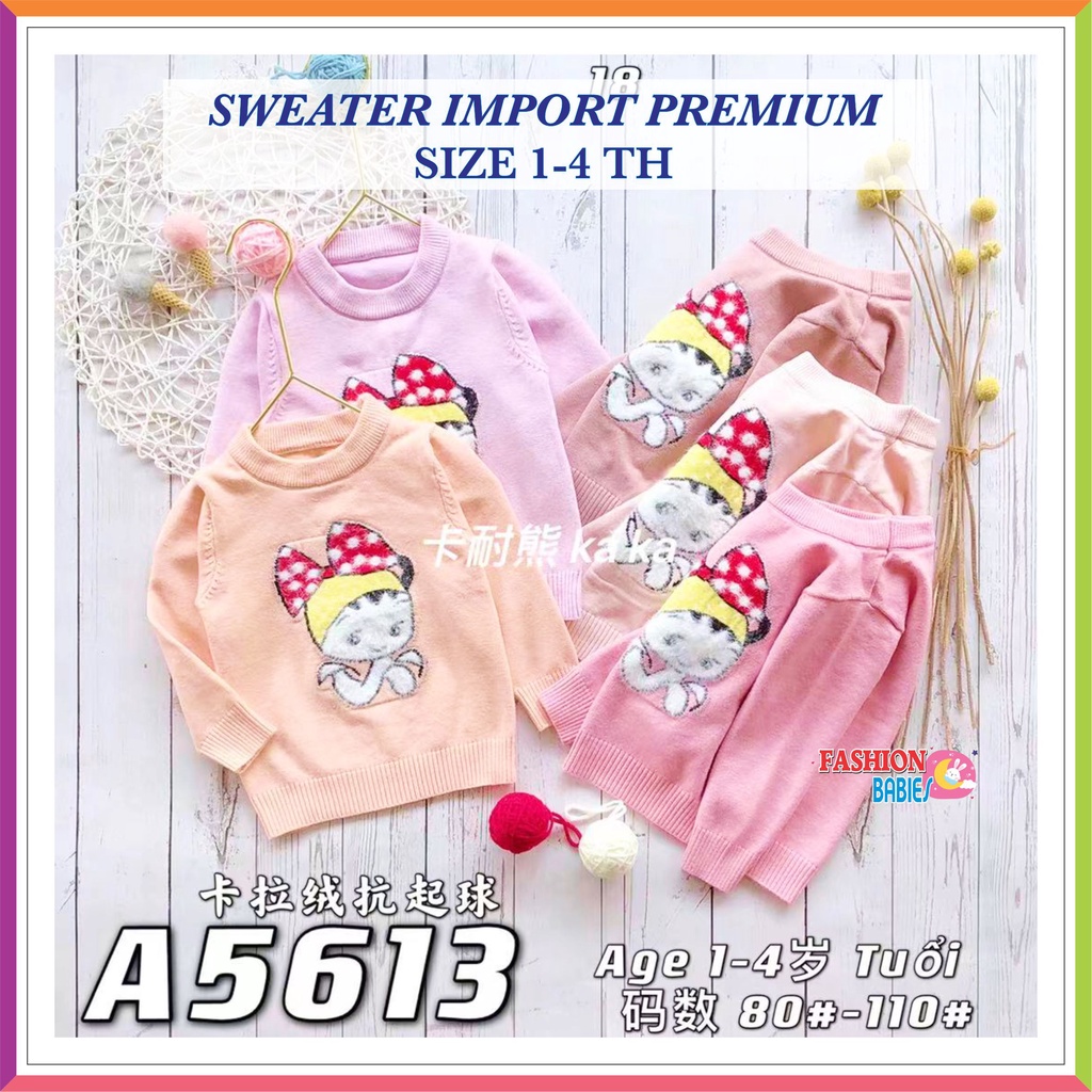 ❤ Fashionbabies ❤ SWEATER RAJUT IMPOR PREMIUM OBLONG KARAKTER