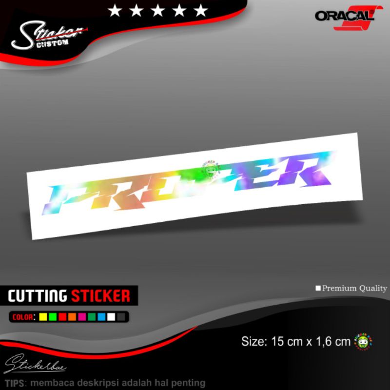 Sticker hologram aku standar aku diam team silent mode proper dll cutting sticker nama hologram 1pcs variasi motor