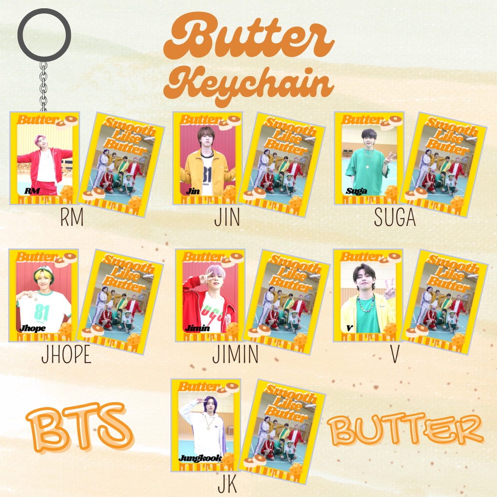 KEYCHAIN BUTTER BTS