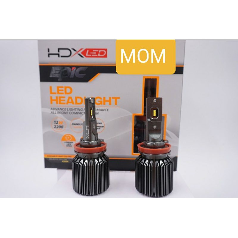 Lampu Led HDX Epic H16 / H11 / H8 4300k / 5700k garansi 1 tahun