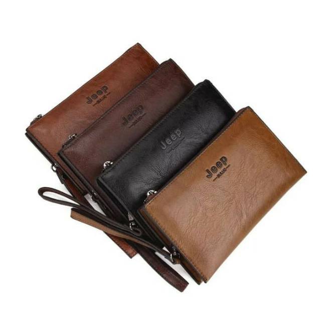 Premium Quality Unisex Dompet Panjang Kulit Jeep Buluo