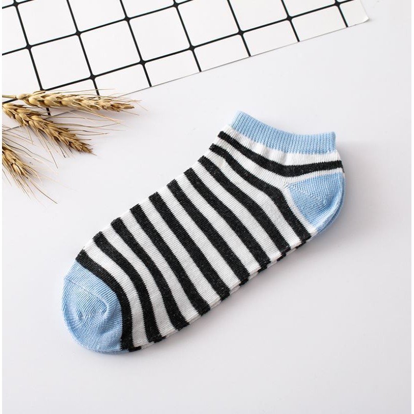 Kaos Kaki Wanita Garis Unisex Fashion Japan Kaos Kaki Pendek Wanita Ankle Socks Import Kaos Kaki Wanita IMPORT Semata Kaki Kaos Kaki Ankle Stripe Kaos Kaki Perempuan Kaos Kaki Mata Kaki Stripe Warna Warni