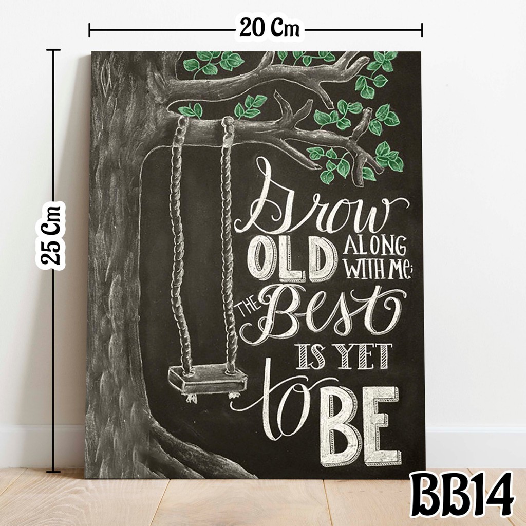 Hiasan Dinding Poster The Best Is Yet Bb14 Shopee Indonesia