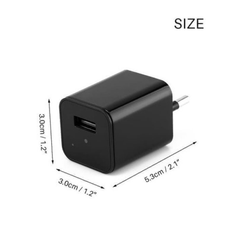 SPY CAM USB CHARGER ADAPTOR + MEMORY 8GB KAMERA PENGINTAI MINI HIDDEN CAMERA 1080 P FULL HD-3