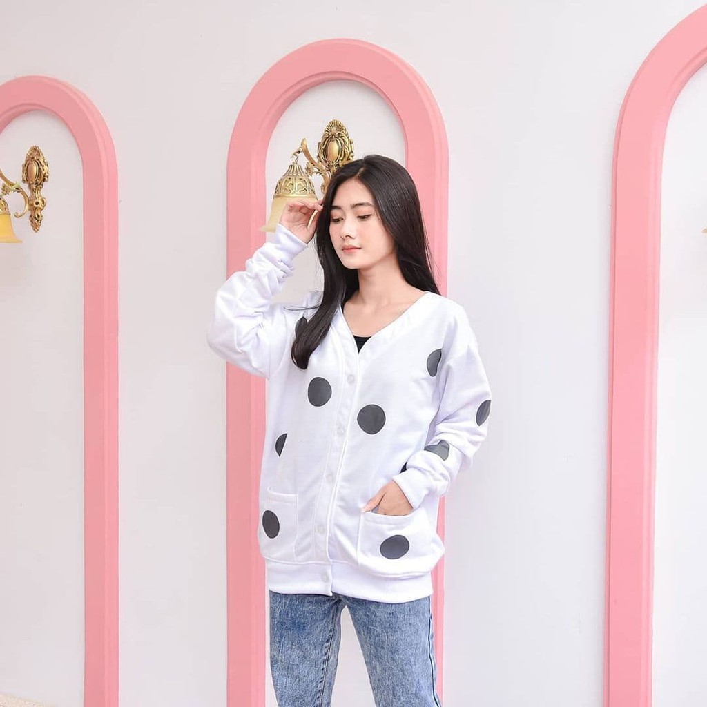 Nara Grosir - Biya Dotty Outer | Fashion Terkini | Sweater Termurah