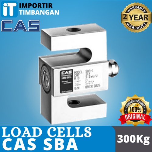 LOAD CELL TIMBANGAN DIGITAL CAS SBA 300KG/ LOAD CELL S 300KG New Original Garansi