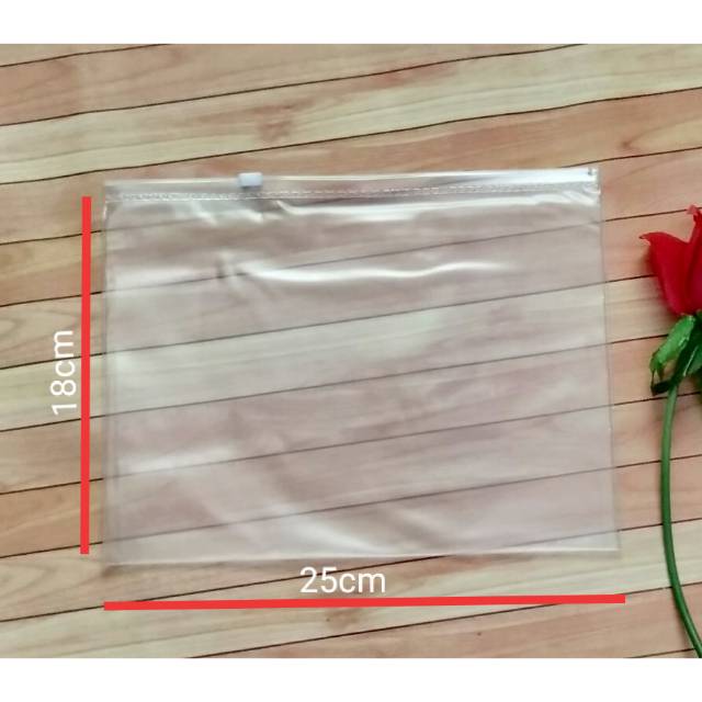 Mika pouch Zipper slider doff atau buram