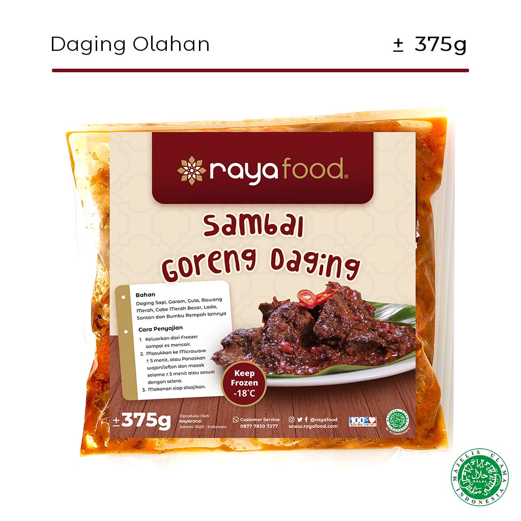 

Sambal Goreng Daging Rayafood Frozen Food