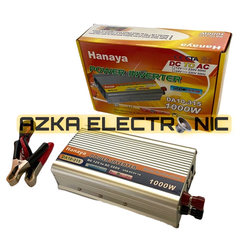 Power Inverter 1000 Watt Inverter DC To AC 1000W Hanaya