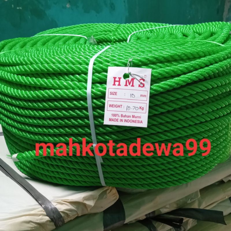 tali tambang 10mm / tambang 10 mm / tambang ayunan tambang jemuran (roll +- 200m)