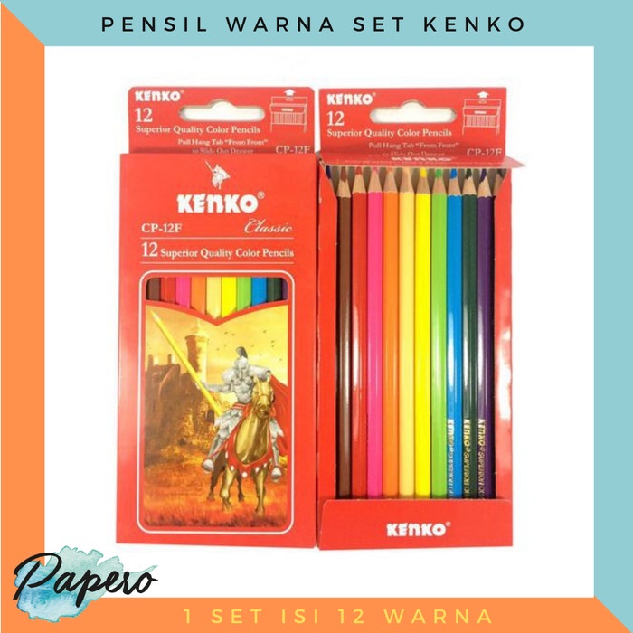 

Sale Pensil Warna Set Kenko / Joyko 12 Warna Hemat