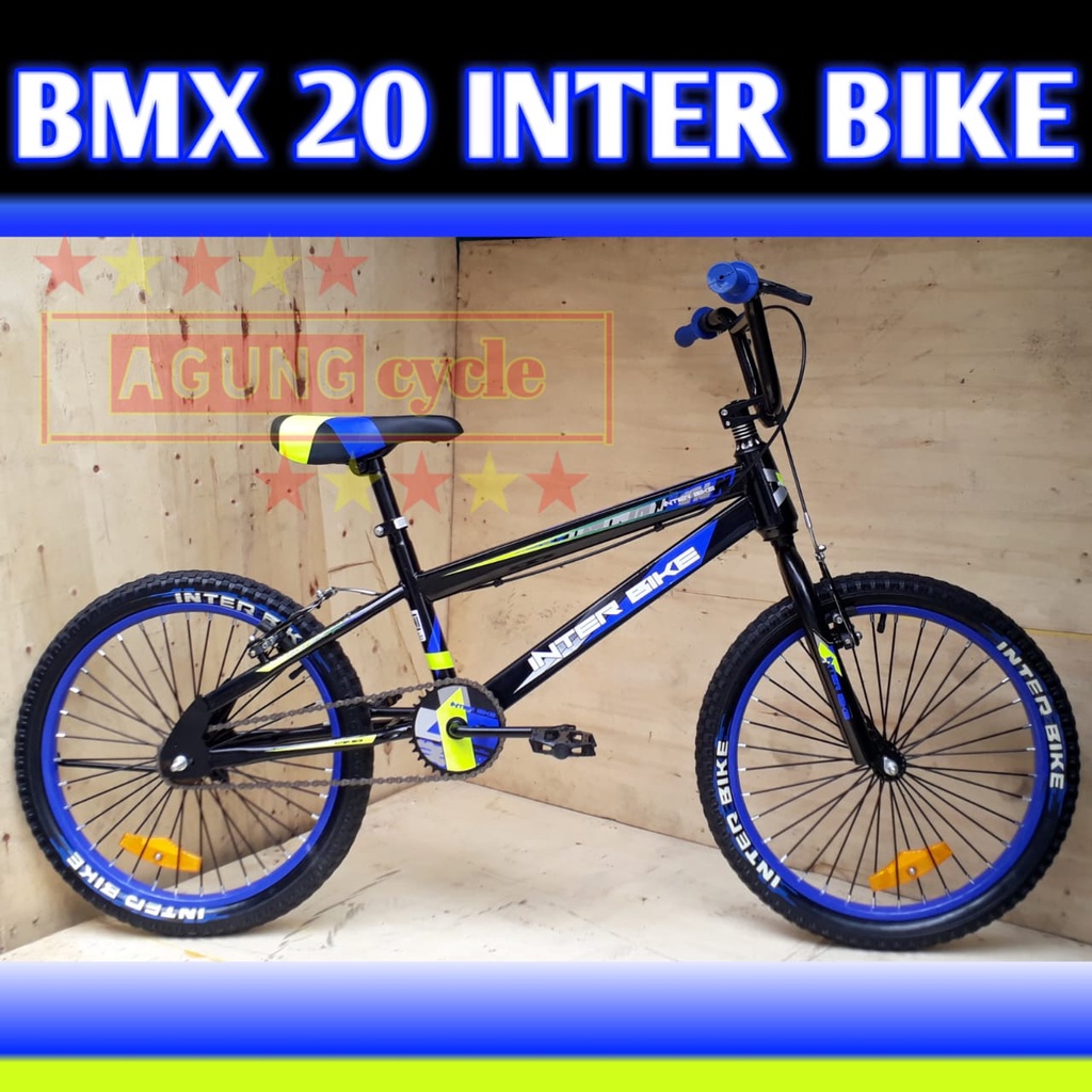 SEPEDA BMX INTERBIKE 20 FORK OVERSIZED SPOKE MOTOR BAN WARNA JUMBO INTER BIKE ANAK REMAJA COWO LAKI