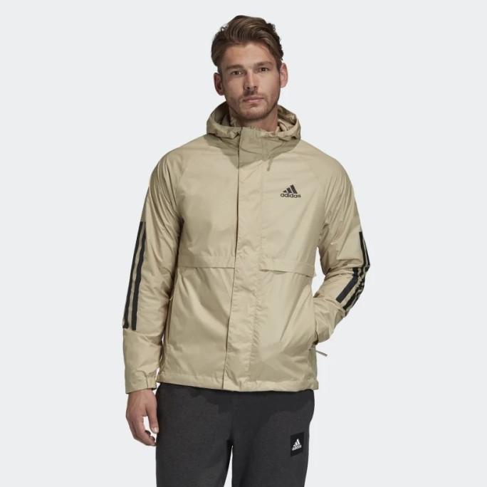 Adidas Men Gold Jacket 3 Stripes RDY Windbreaker 100% Original