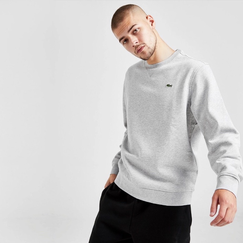 Lacoste Crewneck Sweatshirt In Grey