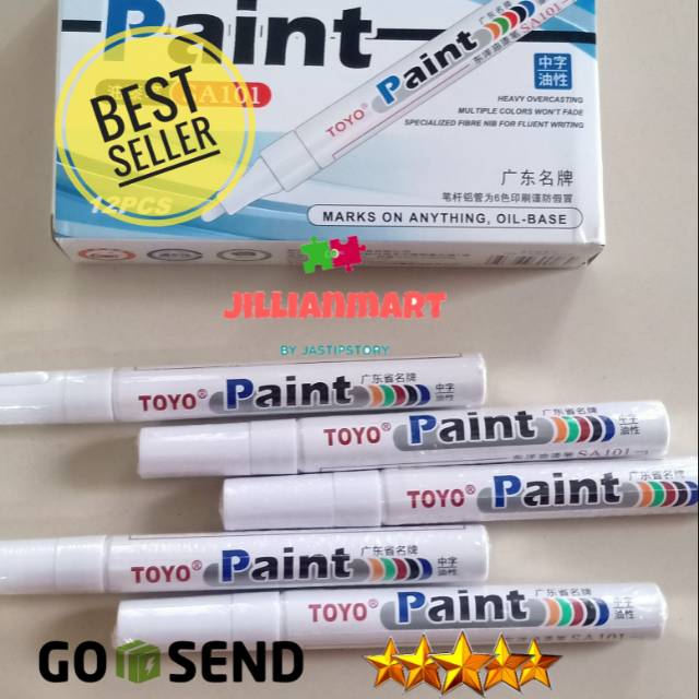 

Spidol Ban - TOYO MARKER PAINT SA 101 ORIGINAL WHITE