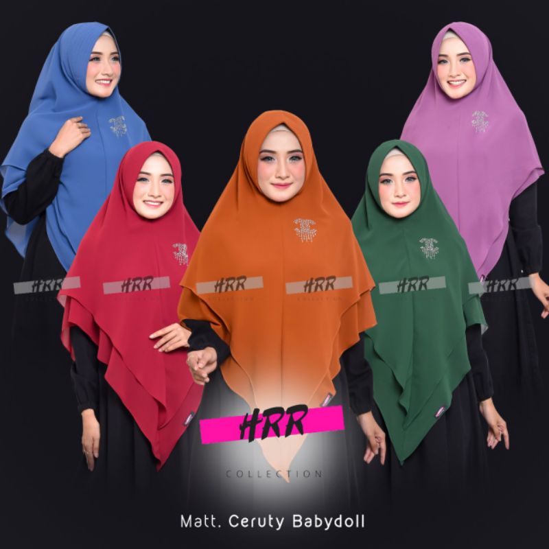 HIJAB KHIMAR 2 LAYER JUMBO JILBAB CERUTI 2 LAYER LANCIP JUMBO CERUTI BABYDOLL PREMIUM