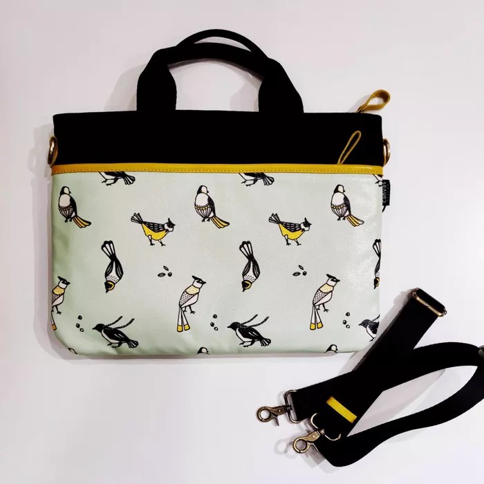 

Laptop Bag Classic size M Birds Mint
