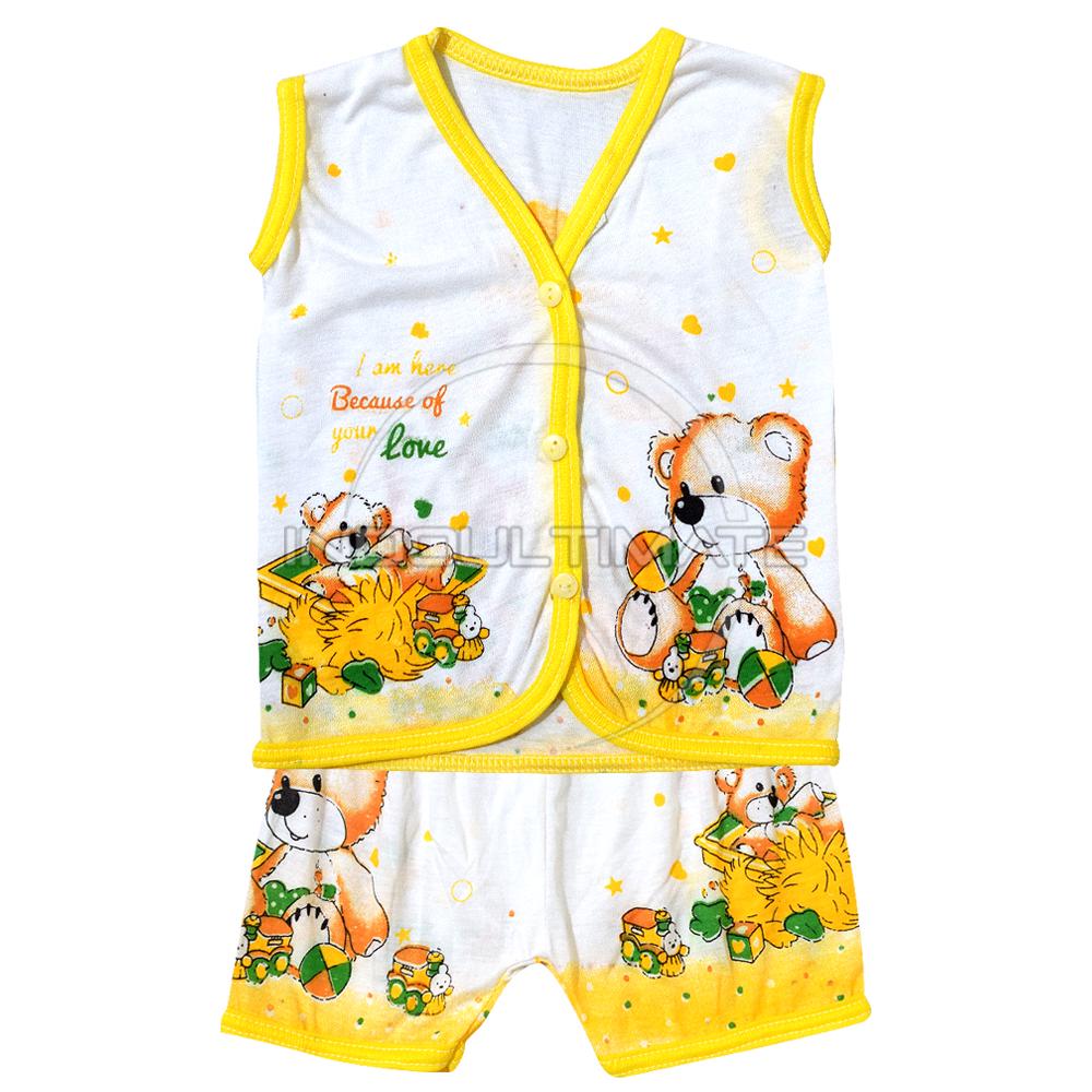 BY BCS 629 Set Baju  Bayi  Setelan Tanpa  Lengan  6in1 Baju  