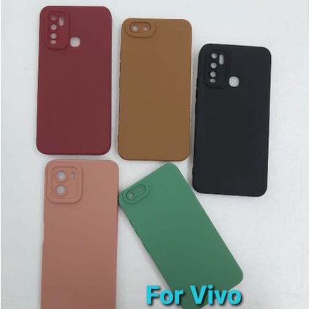 Case ProCamera Soft Matte With Camera Protector 9D Vivo Y30 Y50 Y53 Y81 Y15S