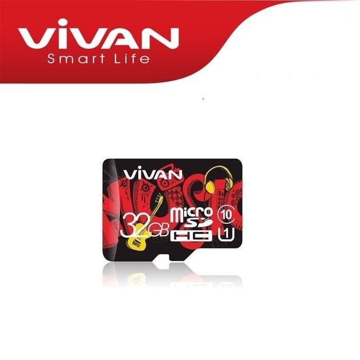 MEMORY / MMC VIVAN Card Class 10 TF Card Black + Red 16GB 32GB 64GB