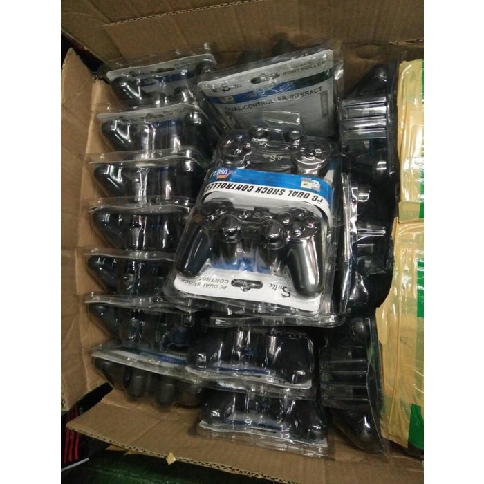game pad joystick stik pc doubel hitam/stick game pes