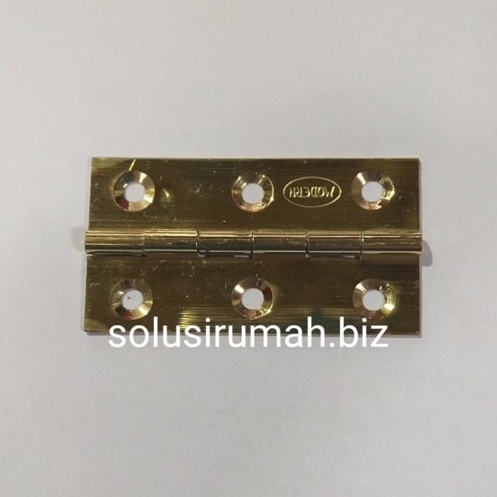 Engsel 2 1/2 inch kuningan asli per 1 pcs saja solid brass modern 1bj