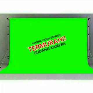Jual BACKGROUND HIJAU GREEN SCREEN GREENSCREEN 6 x 2.5 meter 3x2.5m