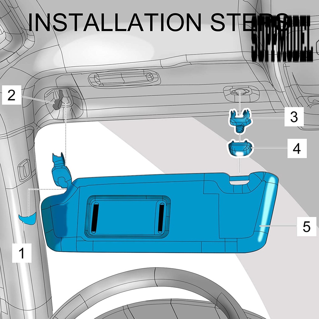 2pcs Klip Kait Visor Matahari Interior Mobil Untuk Audi A4 B6 B7 A4L Q5 A7 Q7 Q3 A5