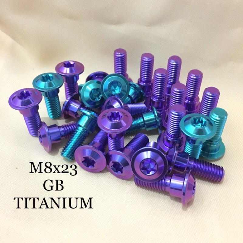 Baut Probolt Proti Titanium Blost GR5 M8x23 Original payung piringan Honda