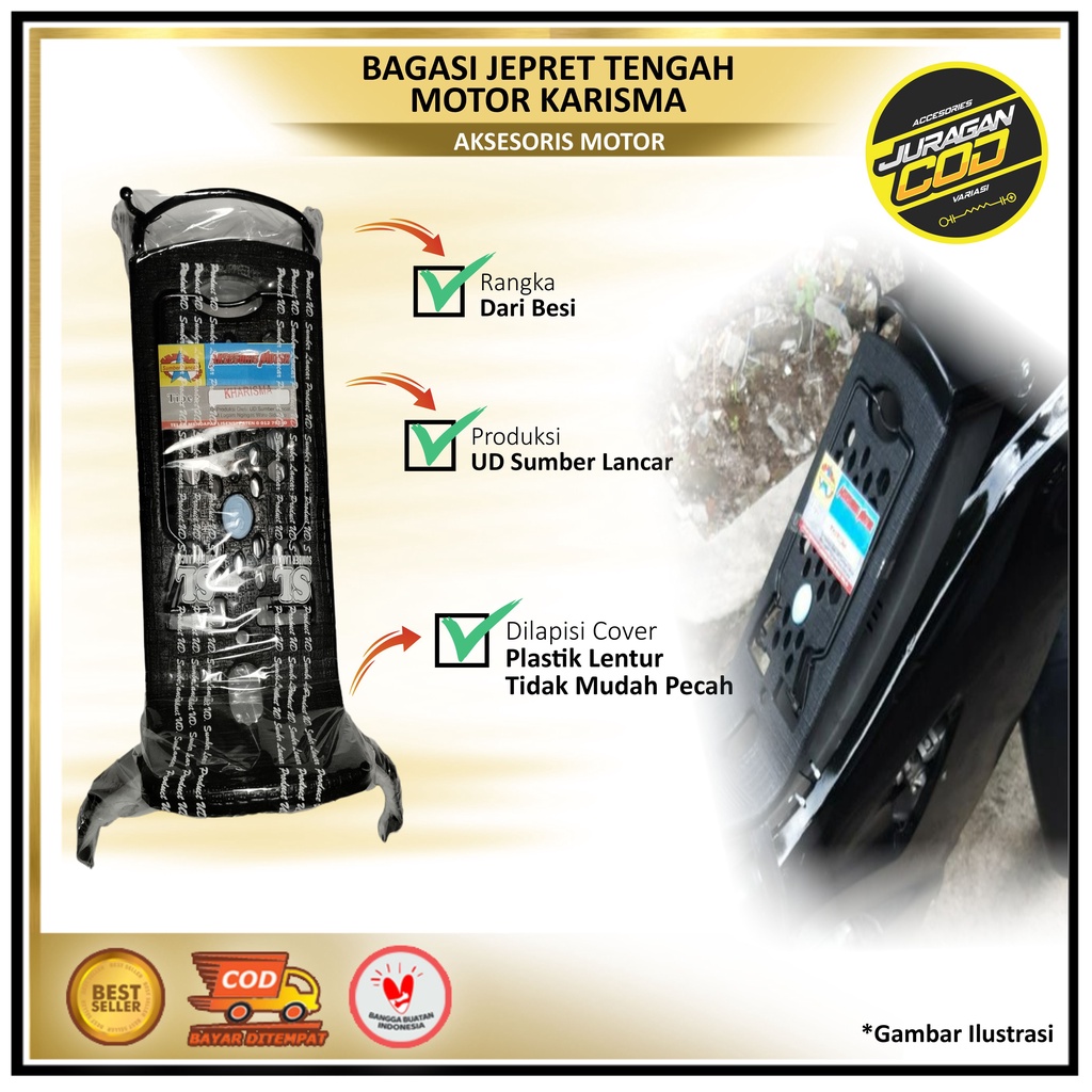Rak Jepit Tengah Honda Karisma 125 X/D 2002-2005 / bagasi tengah Honda Kharisma 125 (COD)