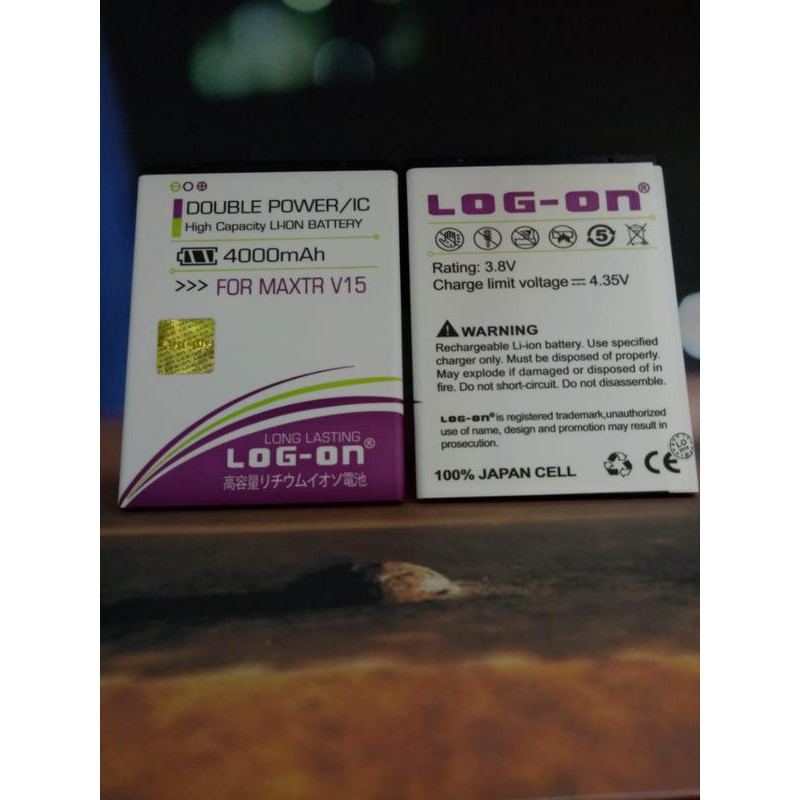 Batre Baterai Double Power Logon Maxtron V15