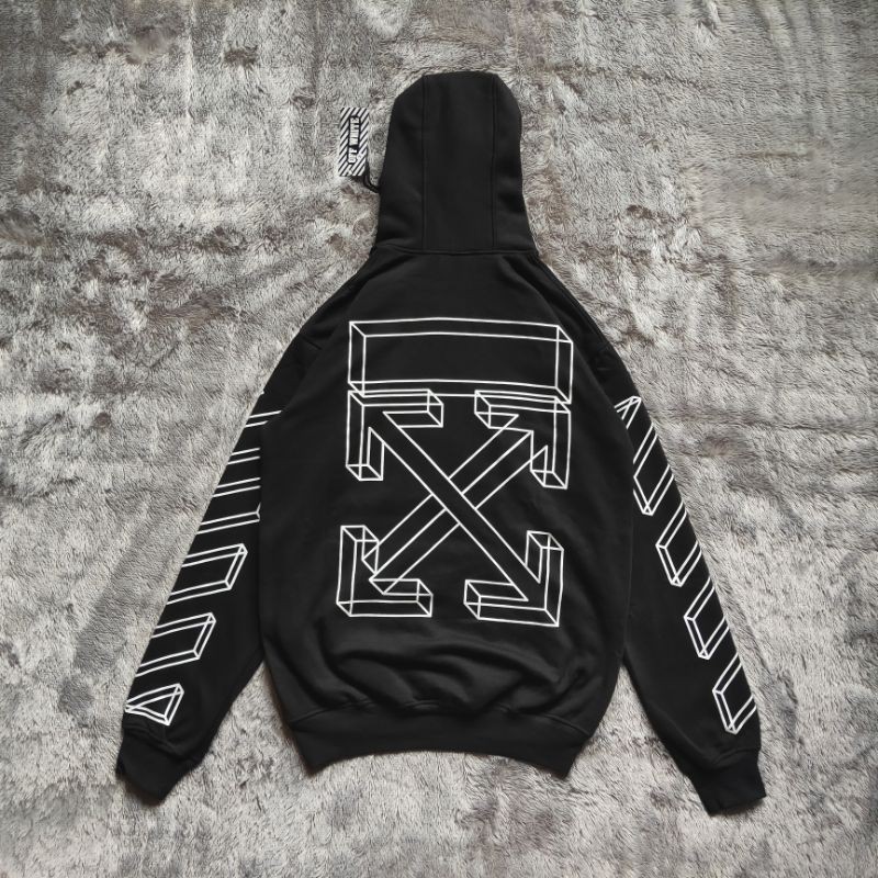 Hoodie Off White Marker Arrows 3D Mirror