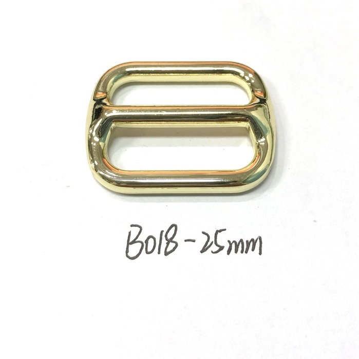 Lander High Quality Bag Buckle 25mm Belt Buckle Shiny Gold / 2pcs