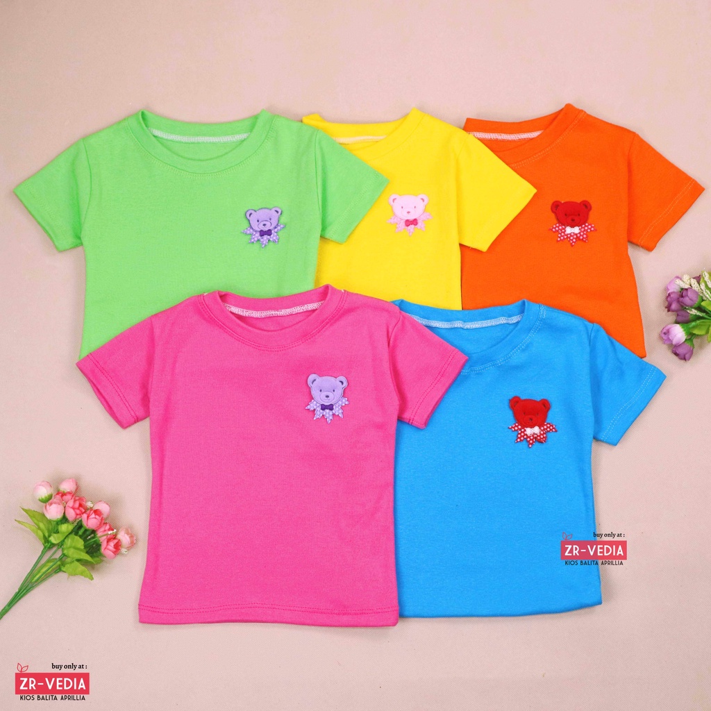 Lolipop Shirt uk 1-2 Tahun / Kaos Anak Perempuan Kids Baju Import Lengan Cewek Blus T-Shirt Polos