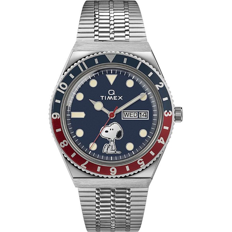 Q TIMEX REISSUE X PEANUTS 70TH ANNIVERSARY ORIGINAL GARANSI RESMI