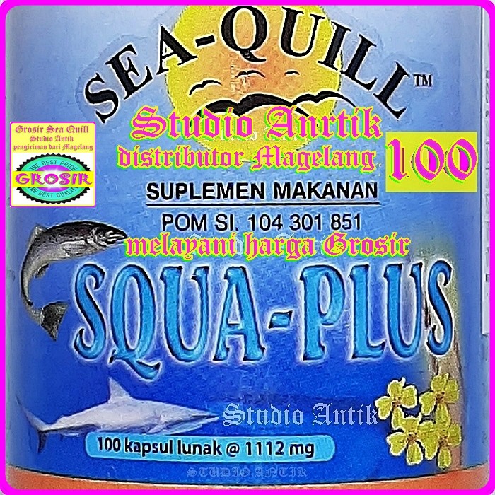 SEA QUILL SQUA PLUS isi 100 - 50 - 30 - SQUA PLUS - GROSIR SEA QUILL - OMEGA 3 - VITAMIN - DISTRIBUT