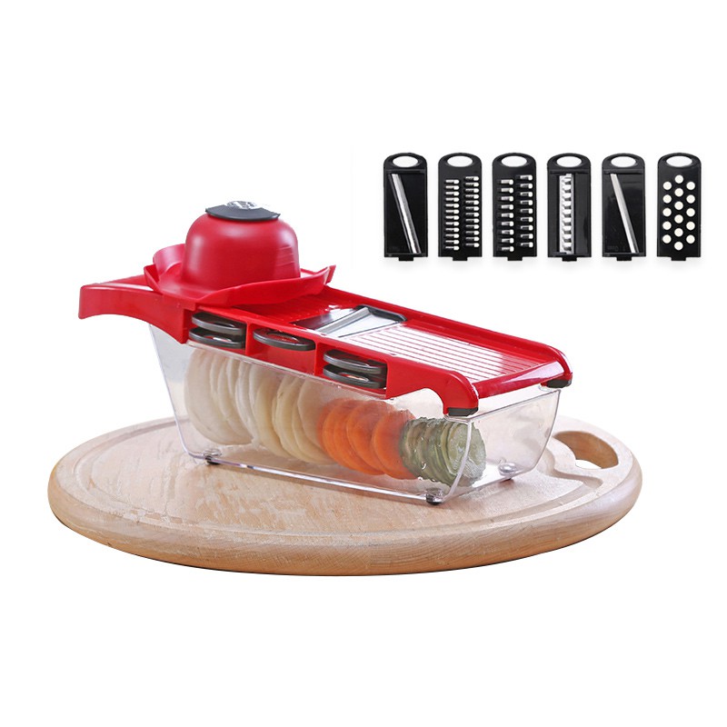 

Ecentio Alat Pemotong Sayur Multifungsi Nicer Dicer 6in1/Clever Cutter
