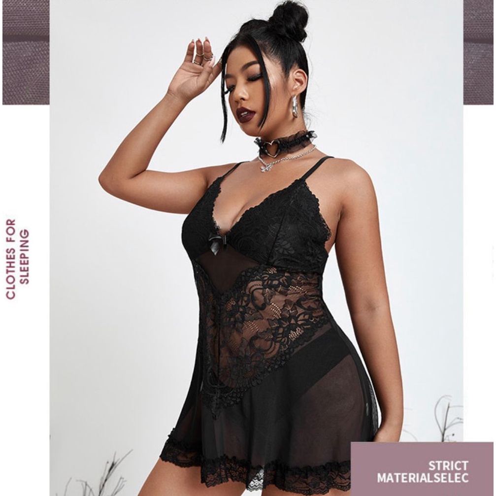 lingerie lace sexy / sexy lingerie big size / baju sexy jumbo - 7355