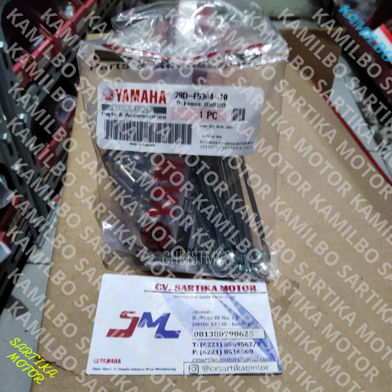 (100% Original ) jari jari belakang Mio (28D) 0/ Spoke set Rear Mio 28D-F5304-10 mantap