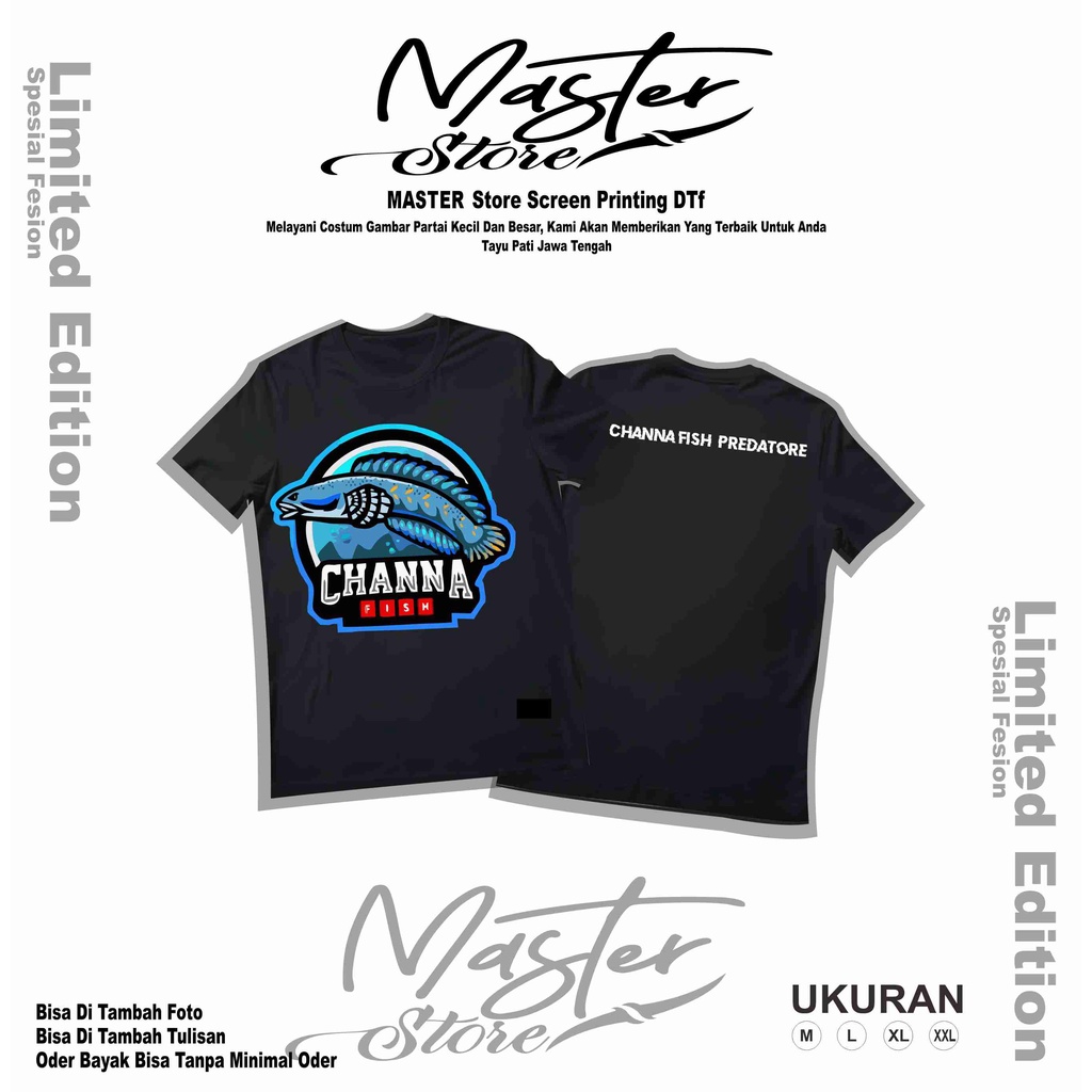 KOAS DISTRO KAOS IKAN CANNA PREDATOR  KAOS POLOS AKAO OBLONG KAOS MURAH KAOS CEWEK KAOS COWOK KAOS K