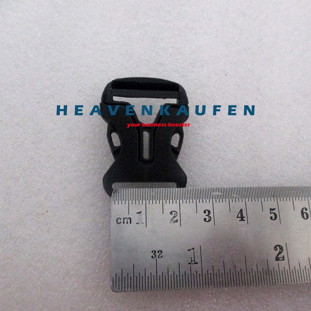 Buckle Slop Kunci Sodok 2 cm Acetal Hitam Type B