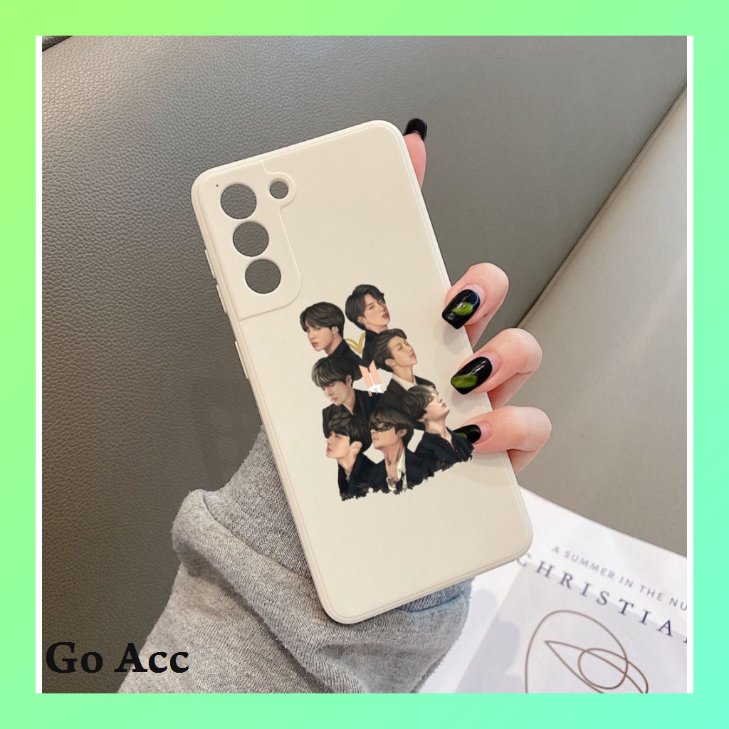 Softcase Motif Korean BTS BB08 for Iphone 6 6s 6g 6+ 6s+ 7 8 7+ 8+ X Xs 11 12 13 14+ Plus Pro Max