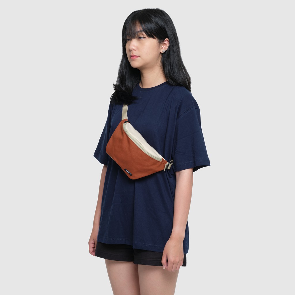 Kualitas Super Esgotado Tas Pinggang Waist Bag Kanvas Pria Wanita - Paxta Waist Bag 01