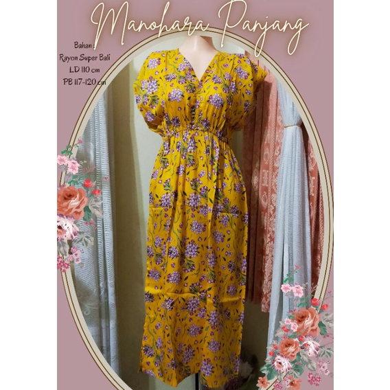 Daster Manohara Bali//Manohara Panjang //Dress Bali 3/4 //dress manohara