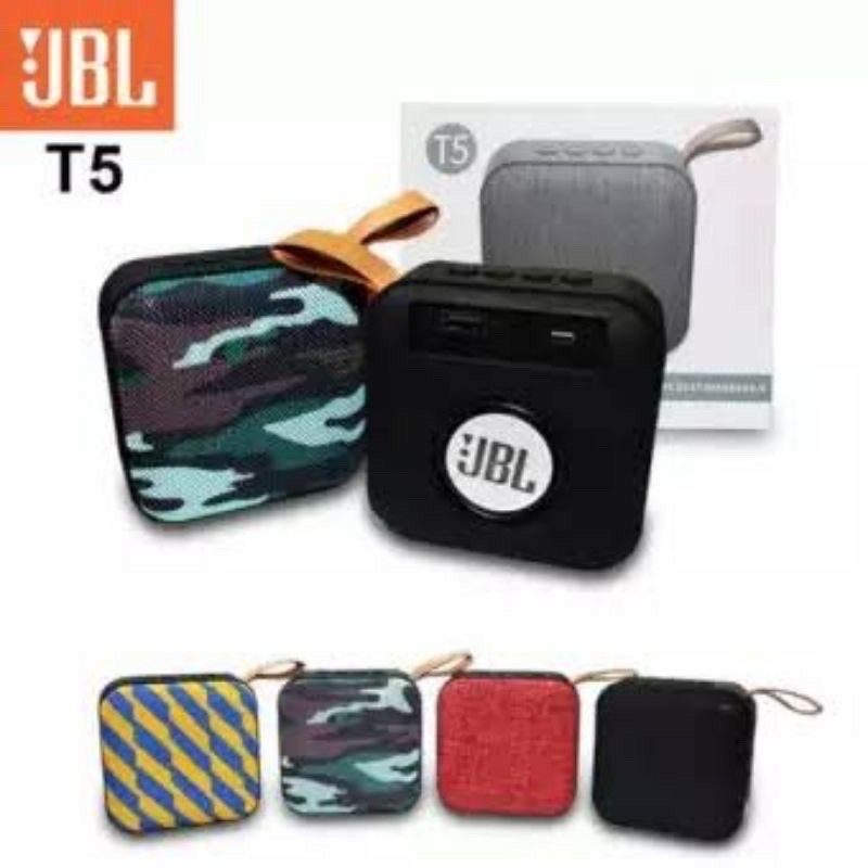Speaker Bluetooth Mini JBL T5 Wireless Music Spiker Blutut T 5 Blotot Speker Portable Salon Murah