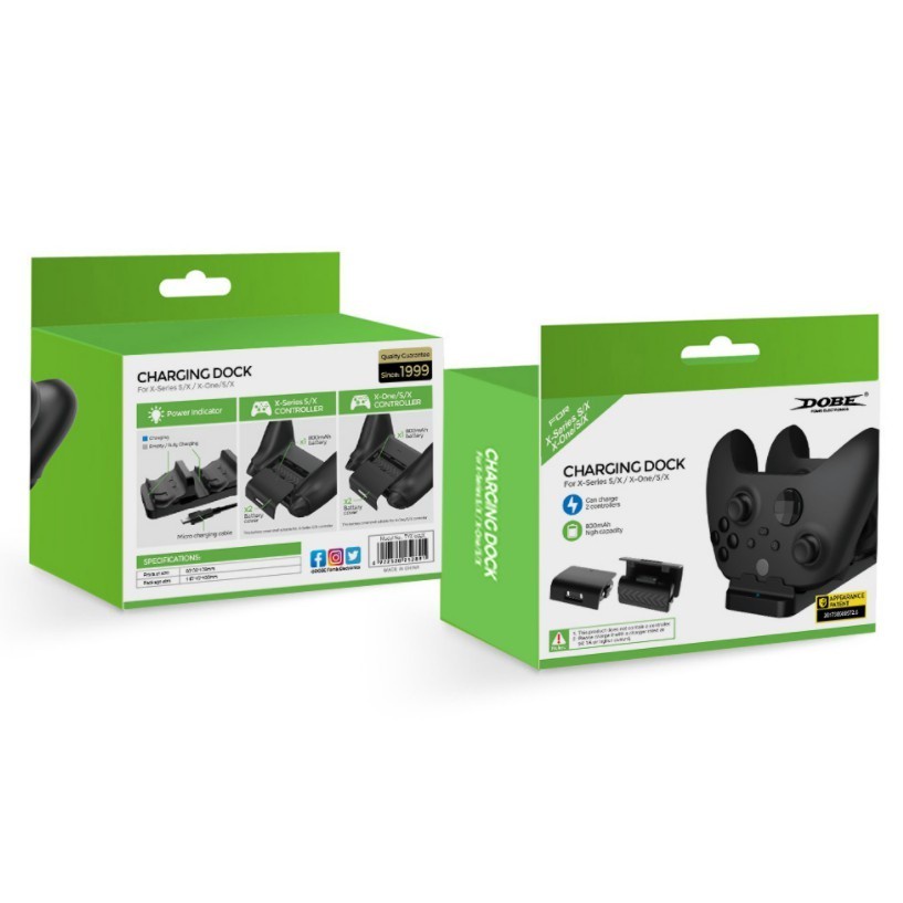 Dobe Charging Dock + Battery for Stick Xbox One S/X Xbox Series S/X TYX-532X