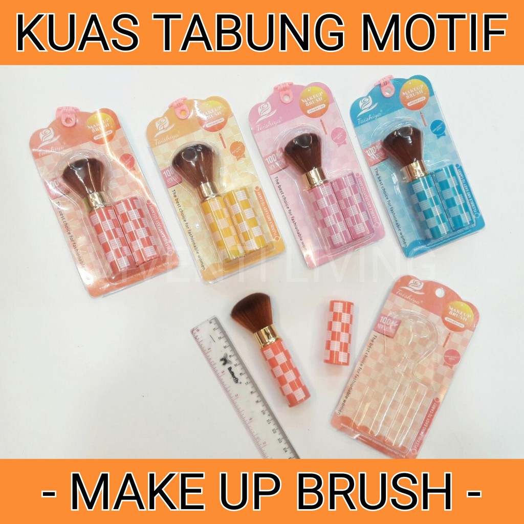 VL - COD MURAH [40gr] KUAS TABUNG MOTIF KEMASAN MIKA - SINGLE BRUSH