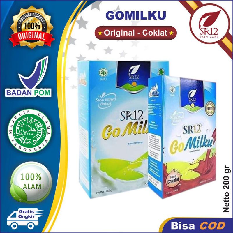 

SUSU GOMILKU SR12 200gr SUSU KAMBING ETAWA BUBUK MURNI ORIGINAL 100%